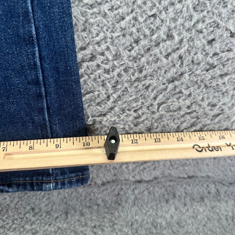 Old Navy Jeans Women's 12 Blue Cotton Denim Flared Workwear Travel Faded Stretch - Picture 10 of 11